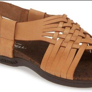 Merrell Distrtict Mahana Natural Tan Sandal Sz 9